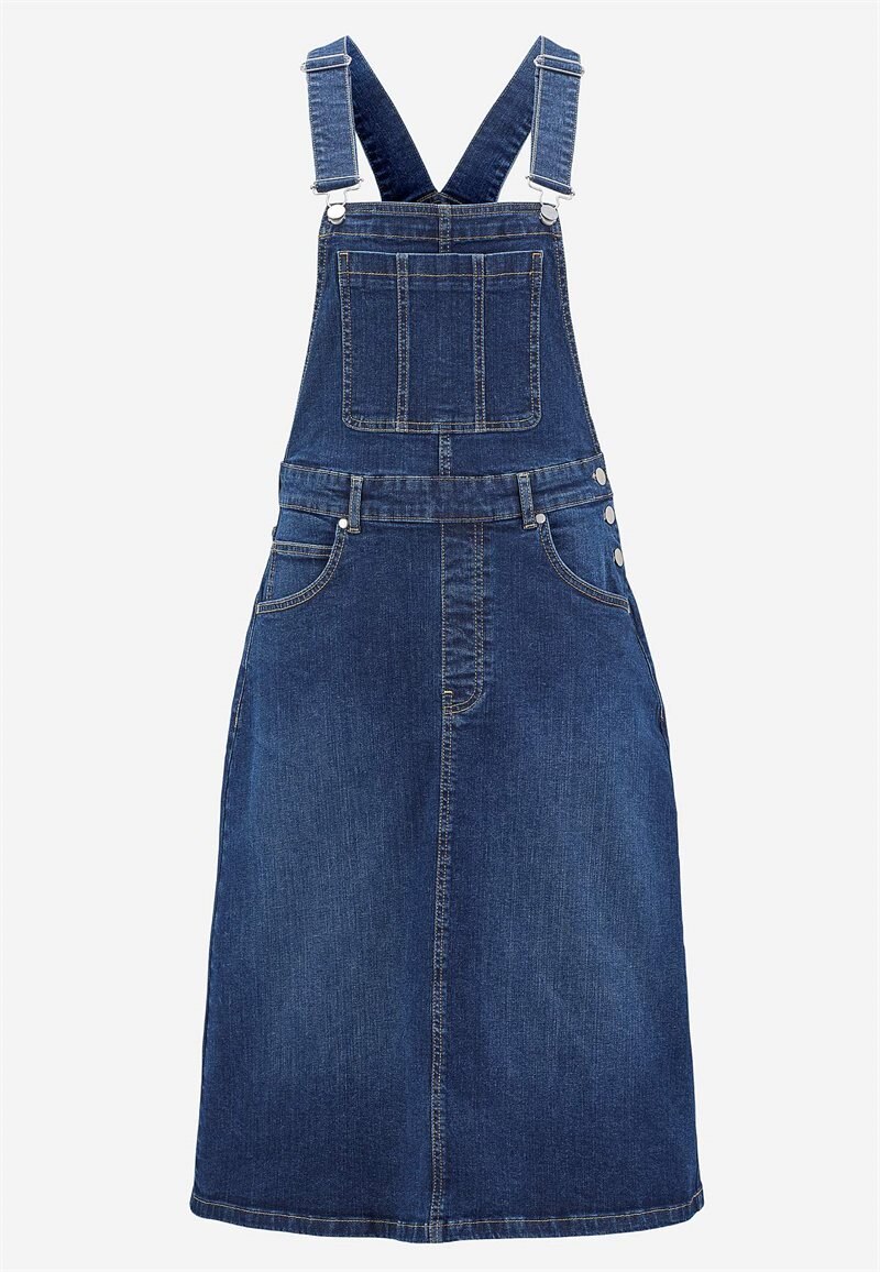 Läs mer om Hängselklänning i denim